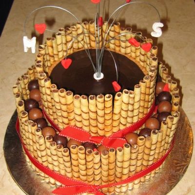 39Th - Marlene & Shaun's Wedding 'wine' Shower Cake