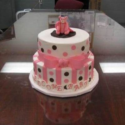 Pink And Brown Baby Shower