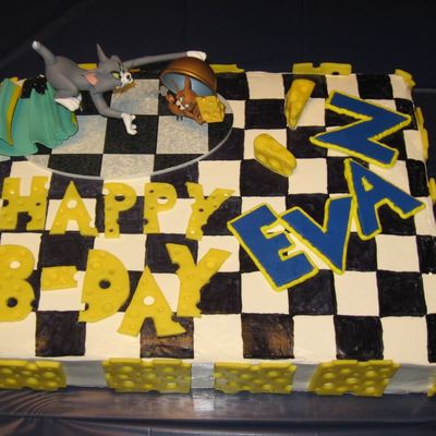 Tom & Jerry Birthday Cake