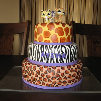 Animal Print Cake