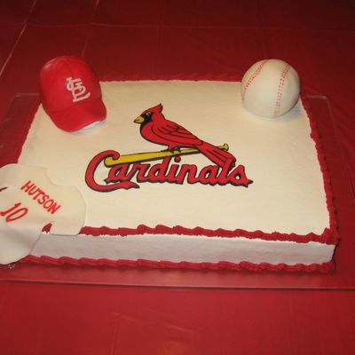 St. Louis Cardinal Birthday Cake