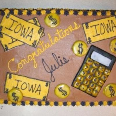 Finance Graduation Cake