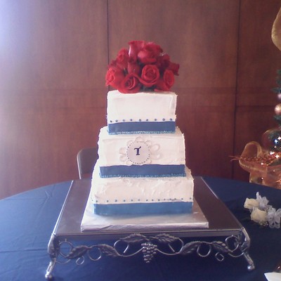 Square Wedding Cake