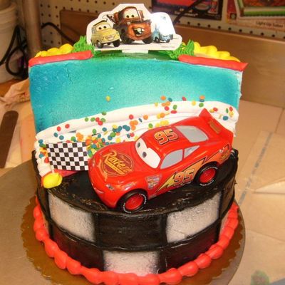 Cars Stage Cake