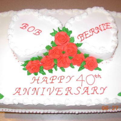 40Th Anniversary Cake