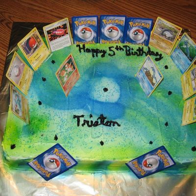 Poke'mon Cards Cake