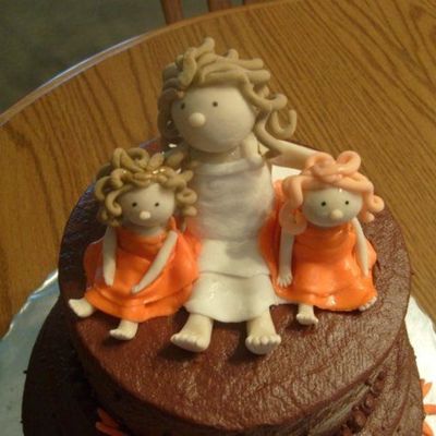 Bride And Flower Girls