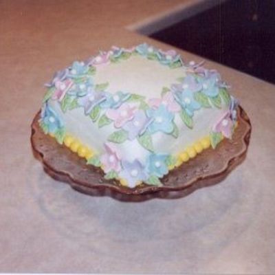 Mothers Day And First Cake Made Out Of Fondant