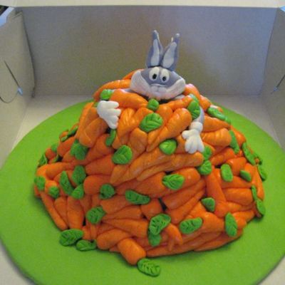 Bugs Bunny With A Lot Of Carrots