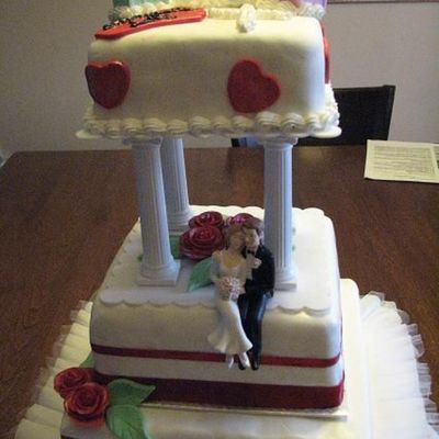 First Weeding Cake With A Christening Cake