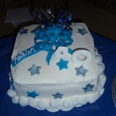 Matching Happy Birthday Cake