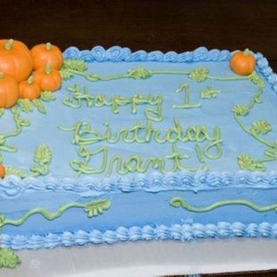 Fall Themed 1St Birthday Cake