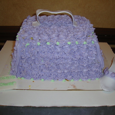 Purse And Shoe Cake