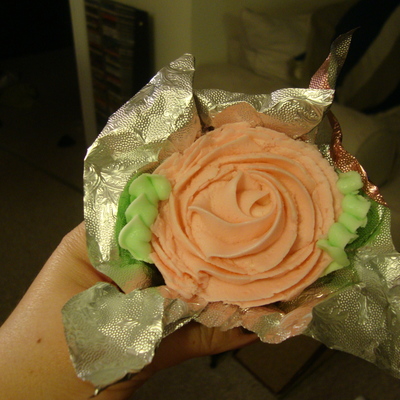 Rose Plant Cupcake