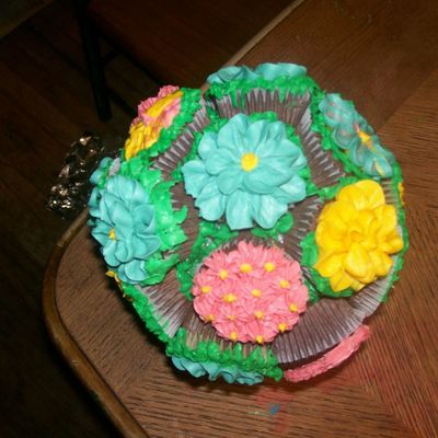 Cup Cake Flowers