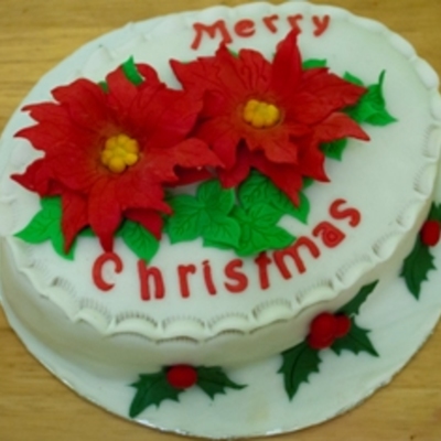 Poinsetta Cake