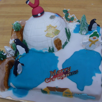 Santa Down The Igloo