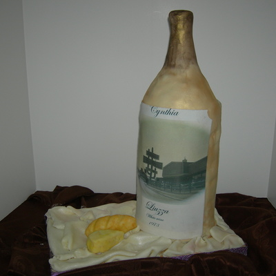 Wine Bottle Cake