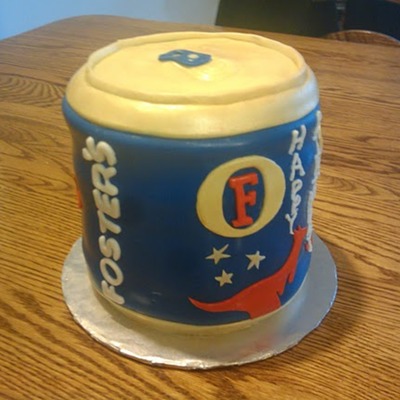 Fosters Beer Can Cake