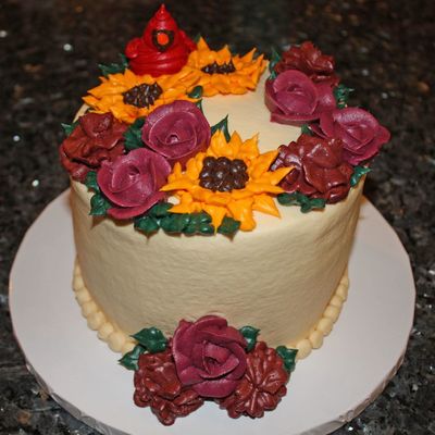 Autumn Birthday Cake