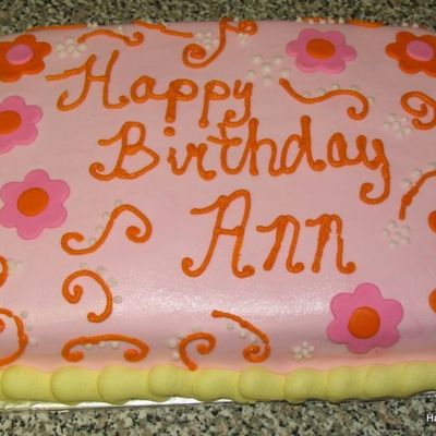 Pink Birthday Cake