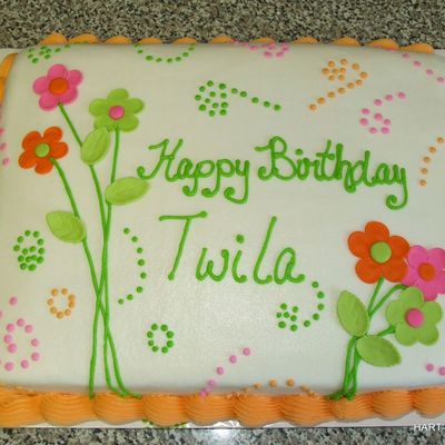 Daisy Birthday Cake