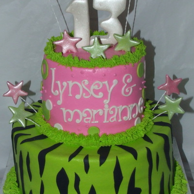 Lynsey's And Marianne's Birthday Cake
