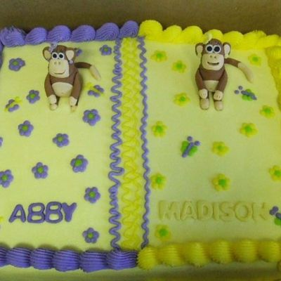 Monkey Birthday Cake