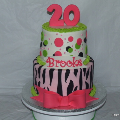 Brooke's 20Th Birthday Cake