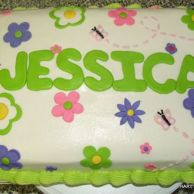 Daisy Birthday Cake