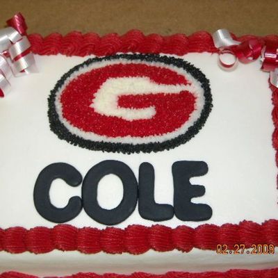 Georgia Bulldogs Birthday Cake