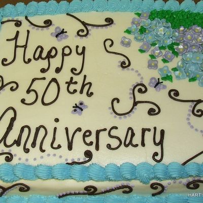 50Th Anniversary Cake
