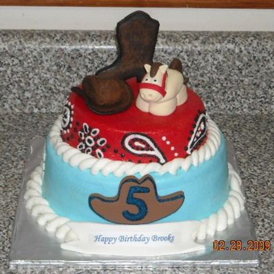 Cowboy Birthday Cake
