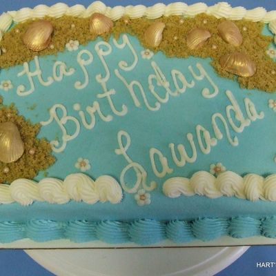 Sea Shell Birthday Cake