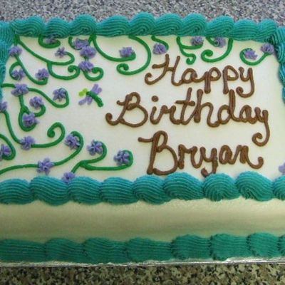 Flower Vine Birthday Cake