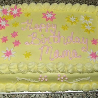 Yellow Birthday Cake