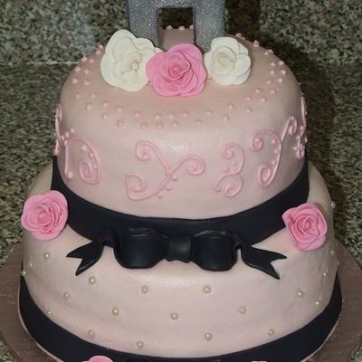 Pink Wedding Cake