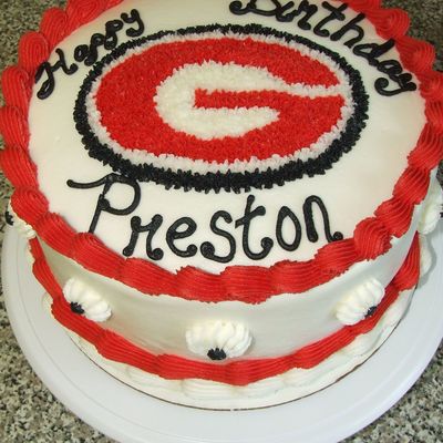 Georgia Bulldog Birthday Cake