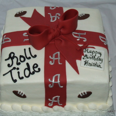 Kristen's Alabama Crimson Tide Birthday Cake