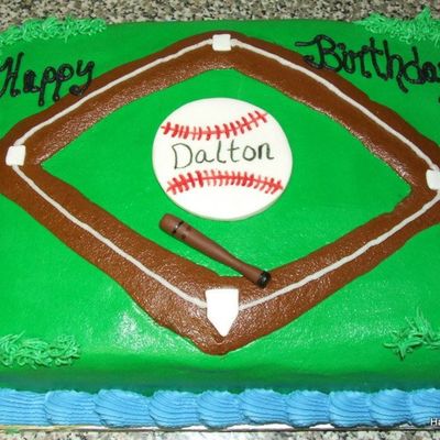 Baseball Birthday Cake