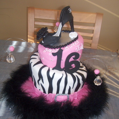 Sweet 16 Pink Zebra