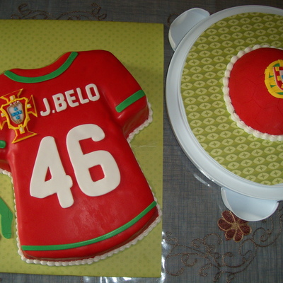 Portuguese Soccer T-Shirt And Ball