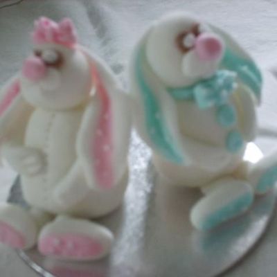 Bunnies For Mil's Easter Cake.