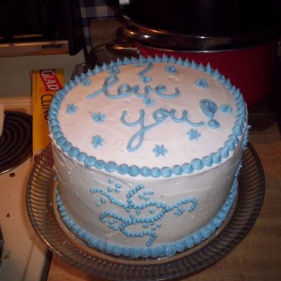 I Love You White And Blue