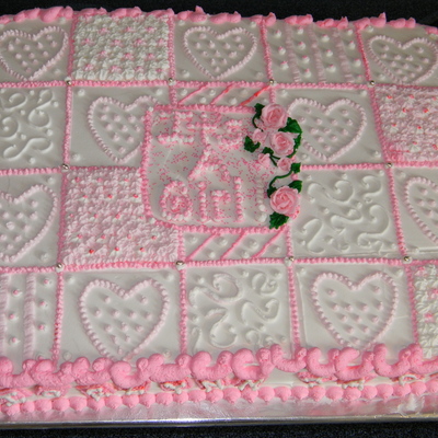 Baby Girl Shower Cake