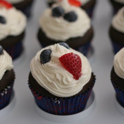 "healthy" 4Th Of July Cupcakes!