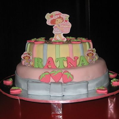 Strawberry Shortcake Birthday Cake