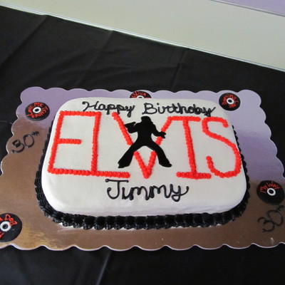 Birthday Cake For A Elvis Fan