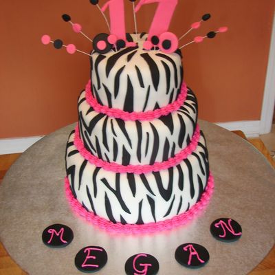 Zebra Stripe Cake