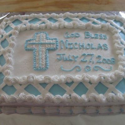 Baptism Cake For Nicholas
